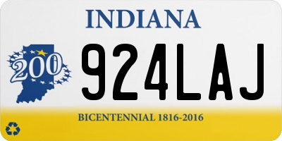 IN license plate 924LAJ