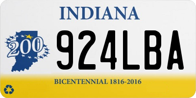 IN license plate 924LBA