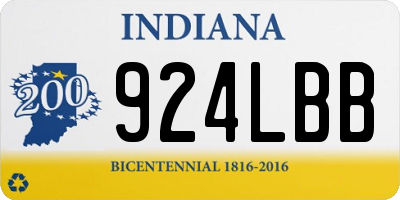 IN license plate 924LBB
