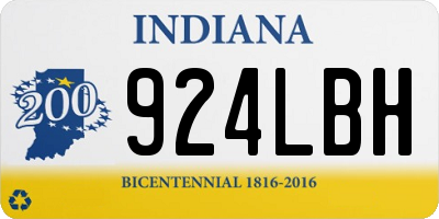 IN license plate 924LBH