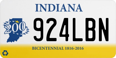 IN license plate 924LBN