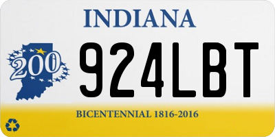 IN license plate 924LBT