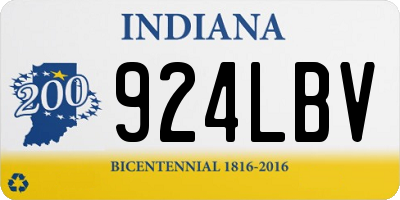IN license plate 924LBV