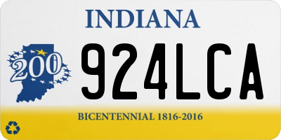 IN license plate 924LCA