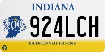 IN license plate 924LCH