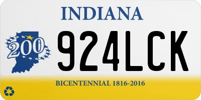 IN license plate 924LCK