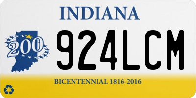 IN license plate 924LCM