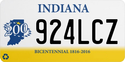 IN license plate 924LCZ