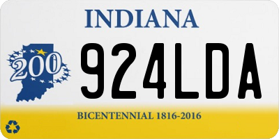 IN license plate 924LDA