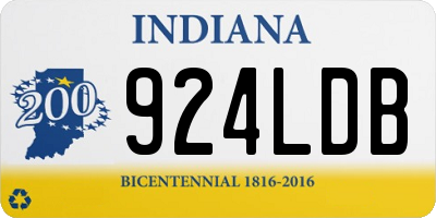 IN license plate 924LDB