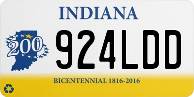 IN license plate 924LDD