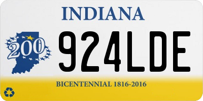 IN license plate 924LDE