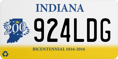 IN license plate 924LDG
