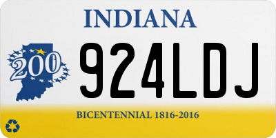 IN license plate 924LDJ