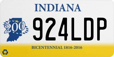 IN license plate 924LDP