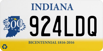IN license plate 924LDQ