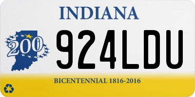 IN license plate 924LDU