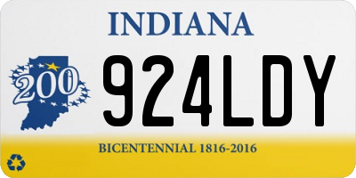 IN license plate 924LDY