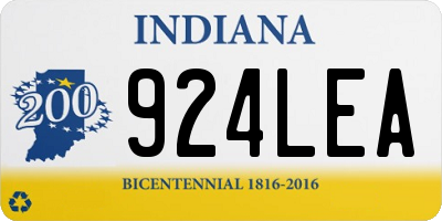IN license plate 924LEA