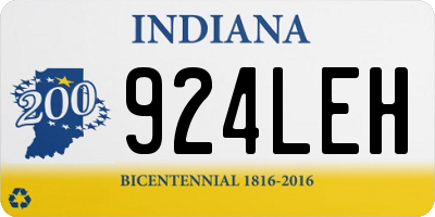 IN license plate 924LEH