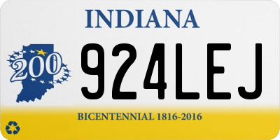 IN license plate 924LEJ