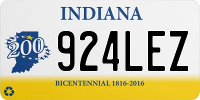 IN license plate 924LEZ