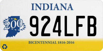 IN license plate 924LFB