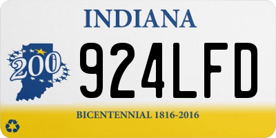 IN license plate 924LFD