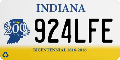 IN license plate 924LFE