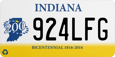 IN license plate 924LFG