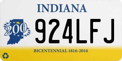IN license plate 924LFJ