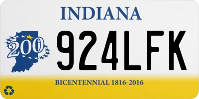 IN license plate 924LFK