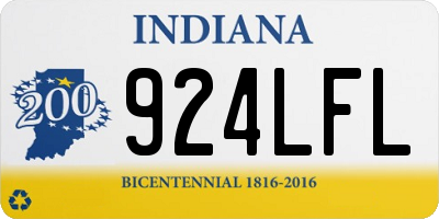IN license plate 924LFL