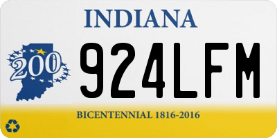 IN license plate 924LFM