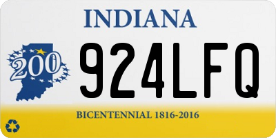 IN license plate 924LFQ
