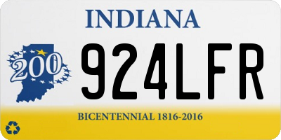 IN license plate 924LFR