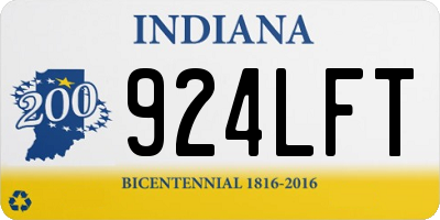 IN license plate 924LFT