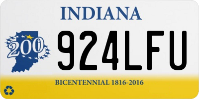 IN license plate 924LFU