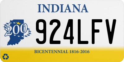 IN license plate 924LFV