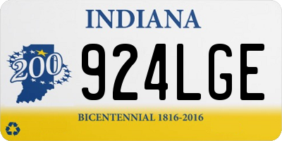IN license plate 924LGE