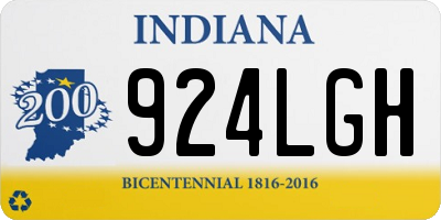 IN license plate 924LGH