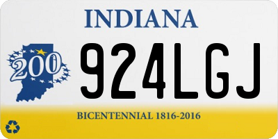 IN license plate 924LGJ