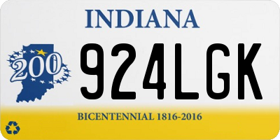 IN license plate 924LGK