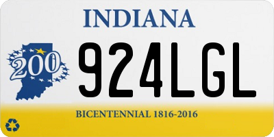 IN license plate 924LGL