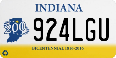 IN license plate 924LGU