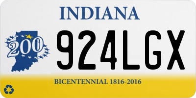 IN license plate 924LGX