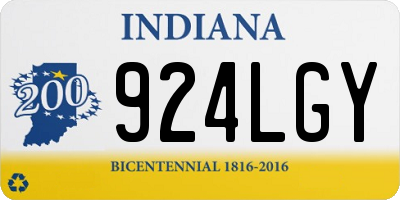 IN license plate 924LGY