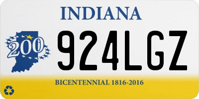 IN license plate 924LGZ