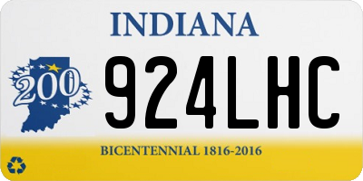 IN license plate 924LHC