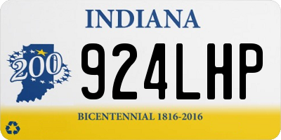 IN license plate 924LHP